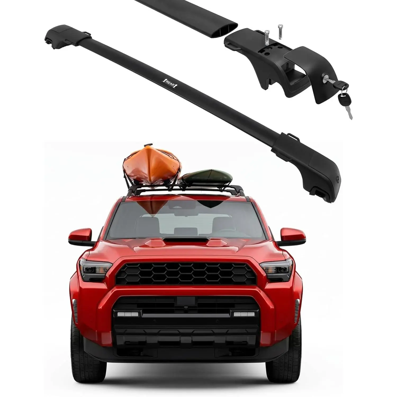 330LBS Heavy Duty Lockable Roof Rack Cross Bars Fit for 2010-2024,2025-2026 Toyota 4Runner SR5 TRD Limited Platinum, Aluminum Cargo Carrier Crossbars with Tie-Down Rings for Kayak,Bike