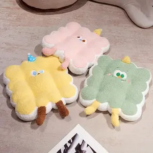 Hot Sale Winter Soft Comfy Cartoon Cookies Plush Cushion Warm Colorful Lovely Cushion For Chair/Sofa/Flooring Nice Gift To Kids