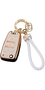 Fob Cover fit for Hyundai Venue Kona SE Santa Fe SE Tucson Key Cover Case Key Holder TPU Key Protector 3 Buttons Red