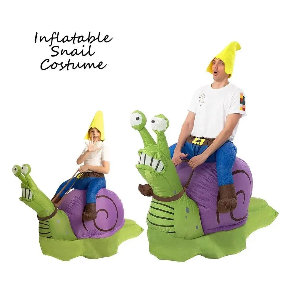 Women's Full Body Snail Shape Inflatable Onesie Costume Dress - Waterproof Polyester, 1 Size, Includes Fan & Battery Box, for Halloween Party, Trick or Treat (Adults & Teenagers Costume Ideas)