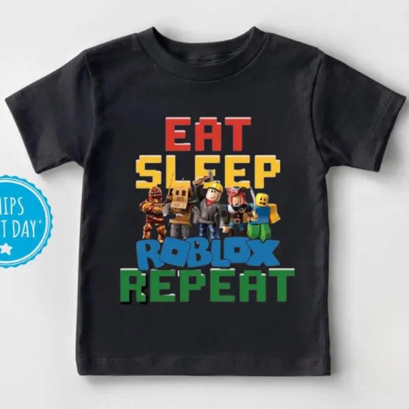 Youth and Adult Eat Sleep Roblox Tee,Eat Sleep Roblox Repeat Shirt,Roblox Shirt,Roblox Pieces Tee,Roblox For youth, Youth Casual Wear, Gift For Son And Daughter, Toddler graphic tees, family matching shirt, holiday shirt, youth clothing