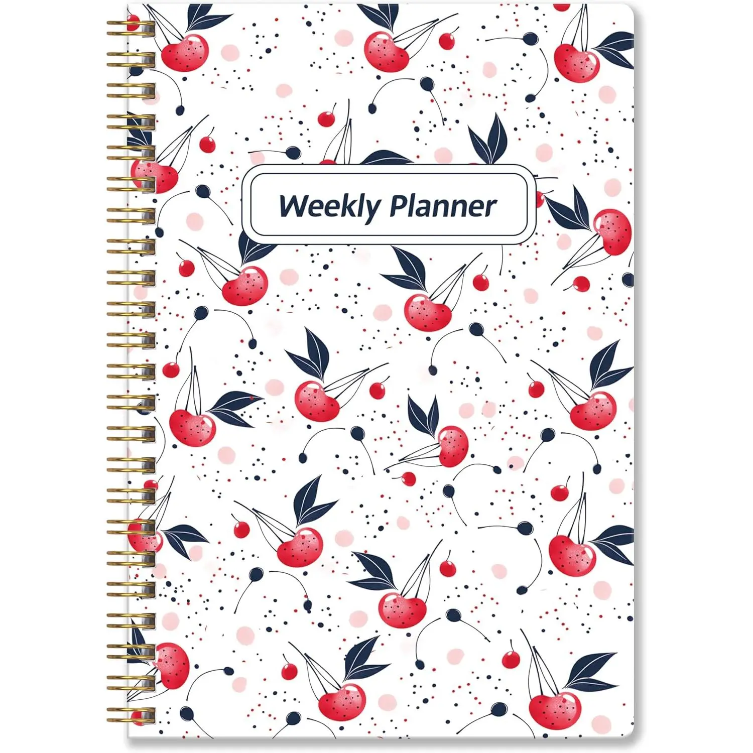 Undated Weekly Planner with To-Do List & Habit , 5.7" x 8" | 52 Weeks, 2-Page Weekly Spreads, Spacious Writing Space, No-Bleed Paper, Smooth Writing,  PVC Cover, Spiral Bound