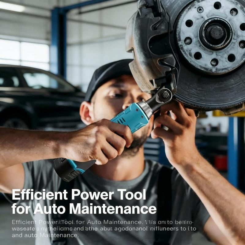 12V Cordless Electric Ratchet Wrench Set Ergonomic Grip Forward/Reverse Speed Control Auto Repair Home DIY Multifunctional Lithium Battery Wrench