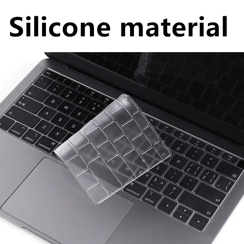 Thin Keyboard Cover for 2026-2021 M5/M4/M3/M2/M1 Pro/Max MacBook Pro 14/16, M5-M2 MacBook Air 13/15, MacBook Neo, Premium TPU Keyboard Protector - Clear, Laptop Keyboard Covers