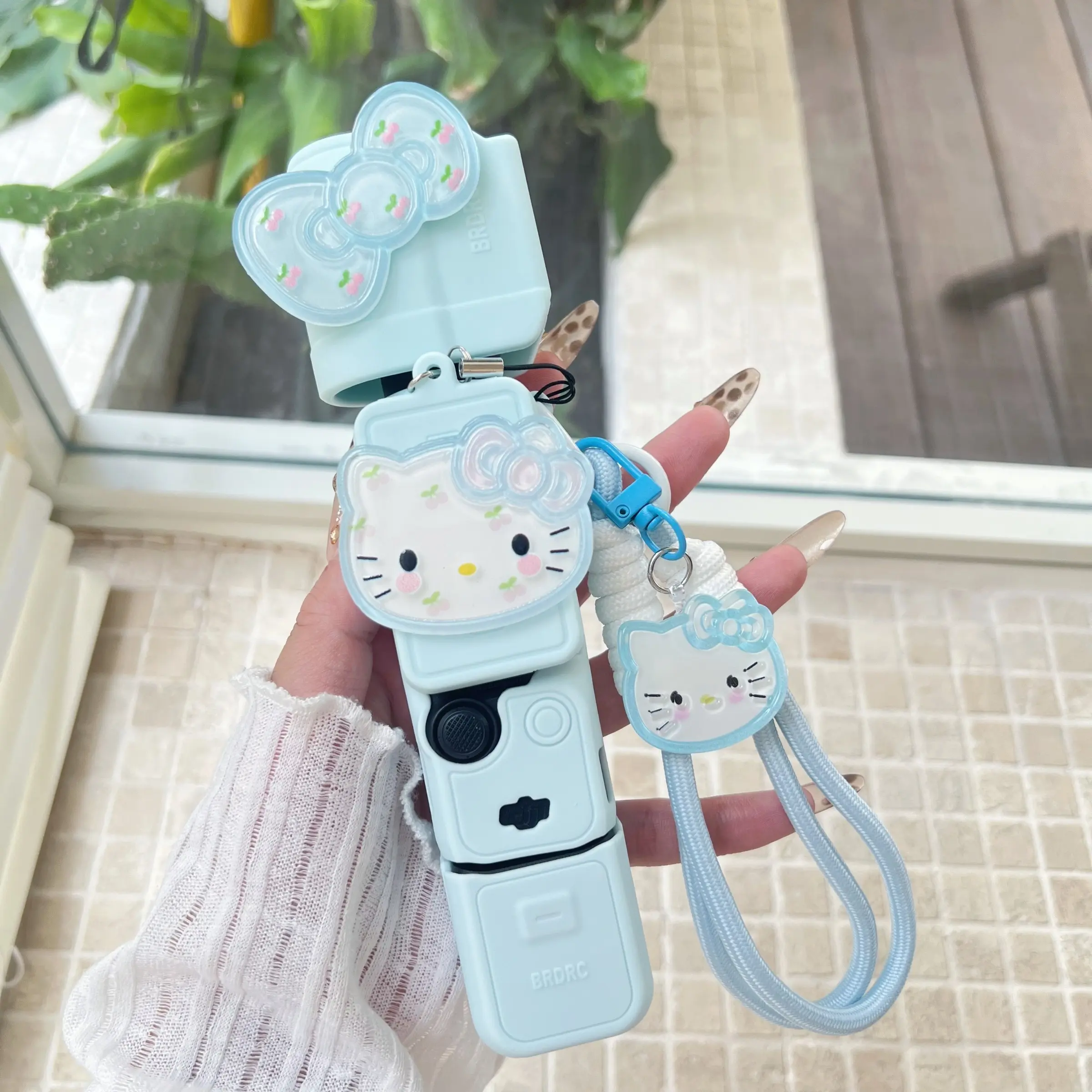 Cute Cartoon Silicone Camera Protection Case, Soft Full Cover for Dji Pocket3, Portable Handheld Gimbal with Lanyard, Anti-Drop
