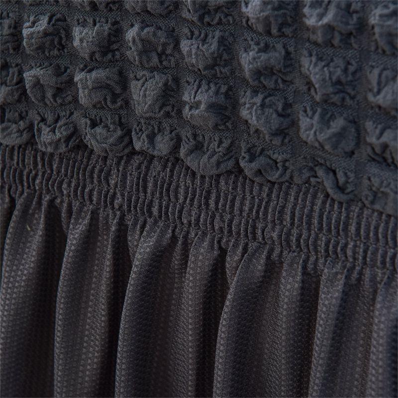 Solid Color Jacquard Sofa Cover with Skirt, 1 Count Soft Comfortable High Stretch Sofa Slipcover, Dustproof Sofa Cover for Home Living Room, Home Decor, Sofa Couch Covers