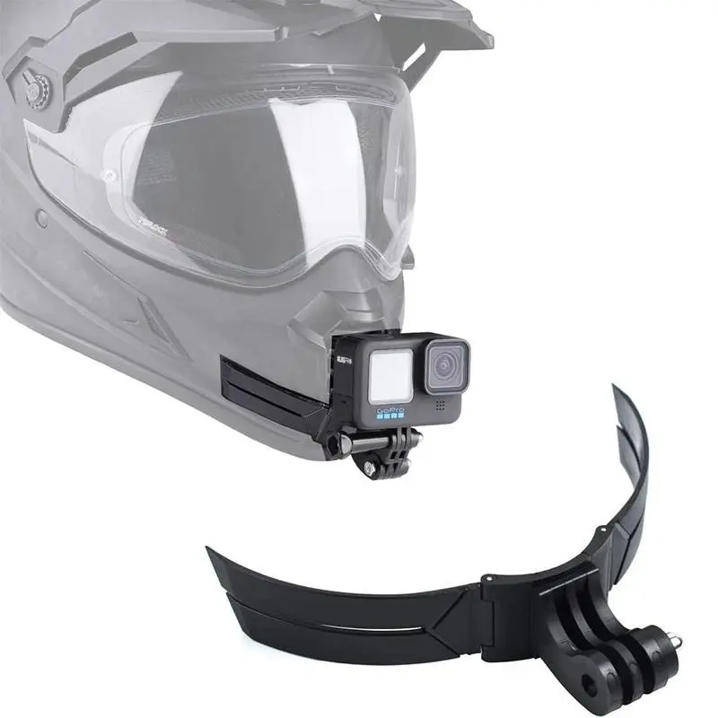 Durable Motorcycle Helmet Chin Mount Holder, Full-Face Accessory for GoPro 13-12-11-10-9-8, DJI Action 6-5 NANO Action Cams