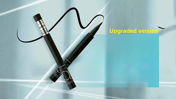 Waterproof and sweat-resistant liquid eyeliner, not prone to smudging, long-lasting, quick-drying, smooth and highly pigmented