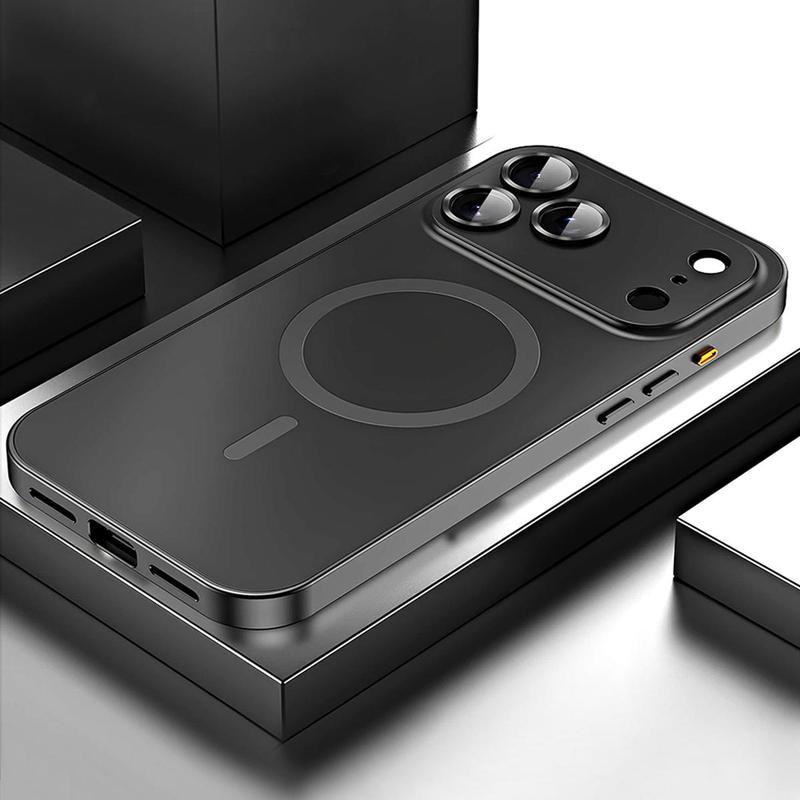 ACCE Original Nano Matte New Large Window Glass Lens Camera Protective Support Magnetic Phone Case, Suitable For iPhone 17 16 15 14 13 12 11 Pro Max Plus Shockproof Phone Case