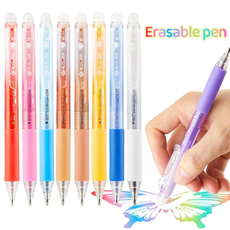 【Christmas Gift】Erasable Color Gel Pen Set, 12/24/36pcs Flexible Thin Head Click Pen, Suitable for Students, Teachers, Artists, Suitable for Drawing, Writing, Planning