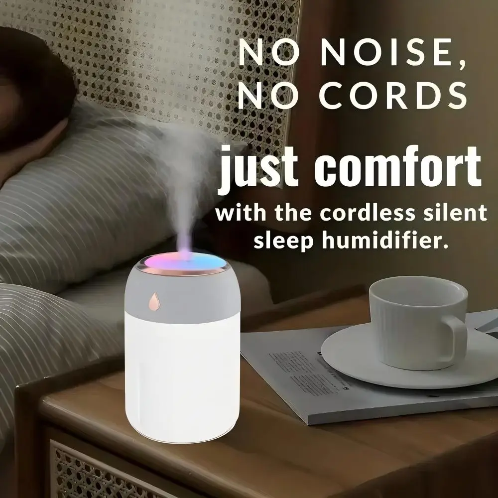 Portable Mini Pink Humidifier 220ml Cool Mist Usb Desktop Humidifier For Bedroom Travel Office Home