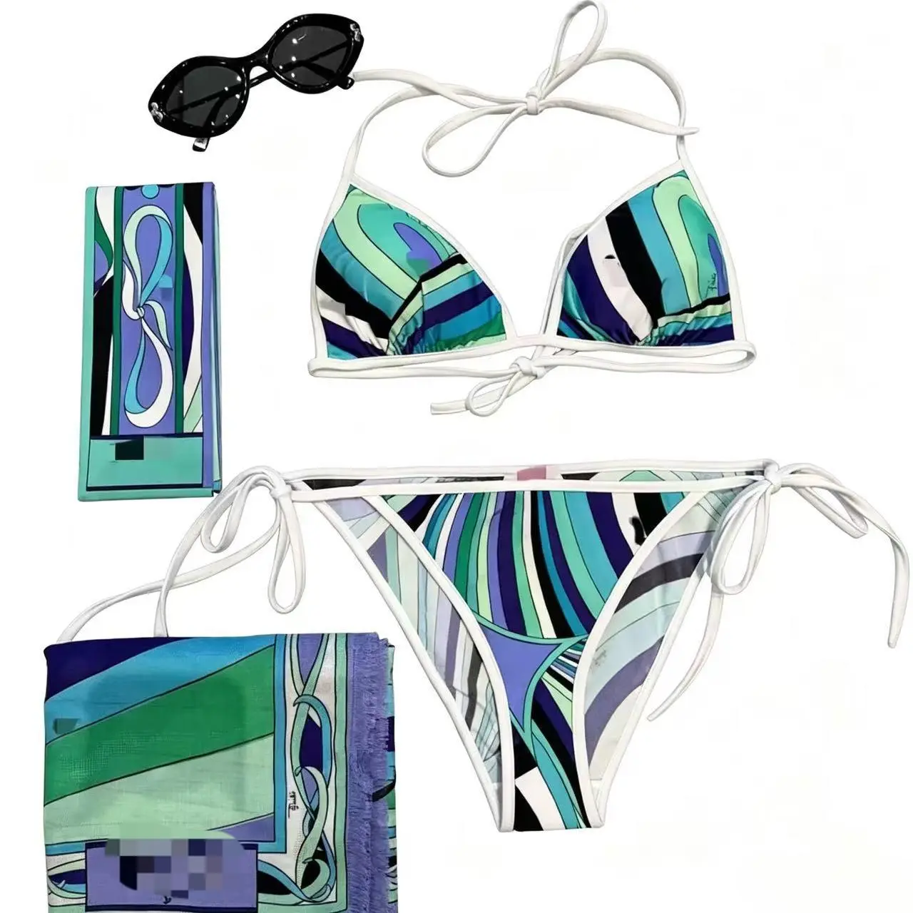 2026 New One-Piece and Two-Piece Bikini European and American Sexy Swimwear
