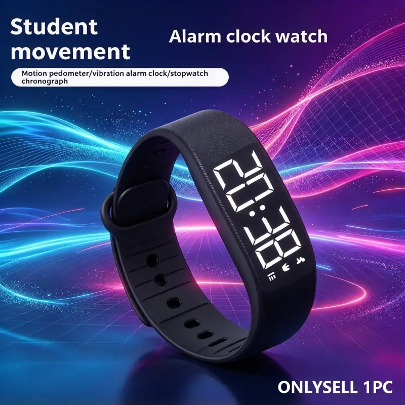New Multi-functional Unisex Electronic Sports Watch with Clock, Step Counter, Timer, and Night Light Features, Wearable Fitness Tracker, Perfect for Holiday Gifts