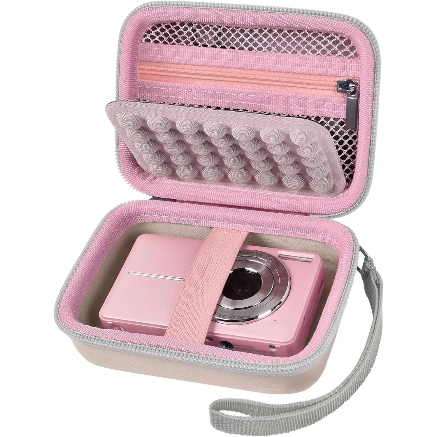 Digital Camera Case.Vlogging Cameras Storage Holder for Accessories (Box Only)-Pink