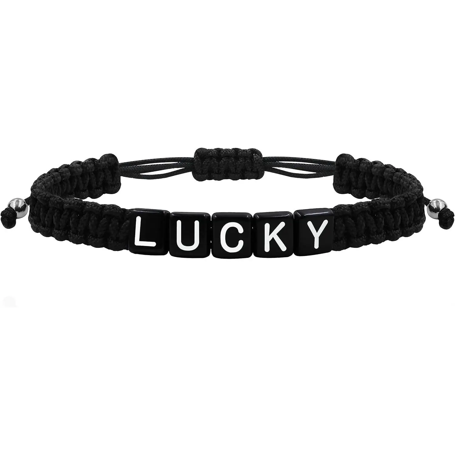 Customized String Braided Name Letter Bracelets for Women, Adjustable Size Personalized Initial Name Alphabets Bracelet for Mother   Sister Y3824