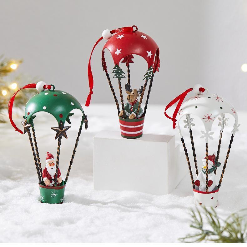 2025 New Christmas Wrought Iron Decorative Cabin Mailbox Indoor And Outdoor Decorations, Bar, Shopping Mall Window  Ornaments