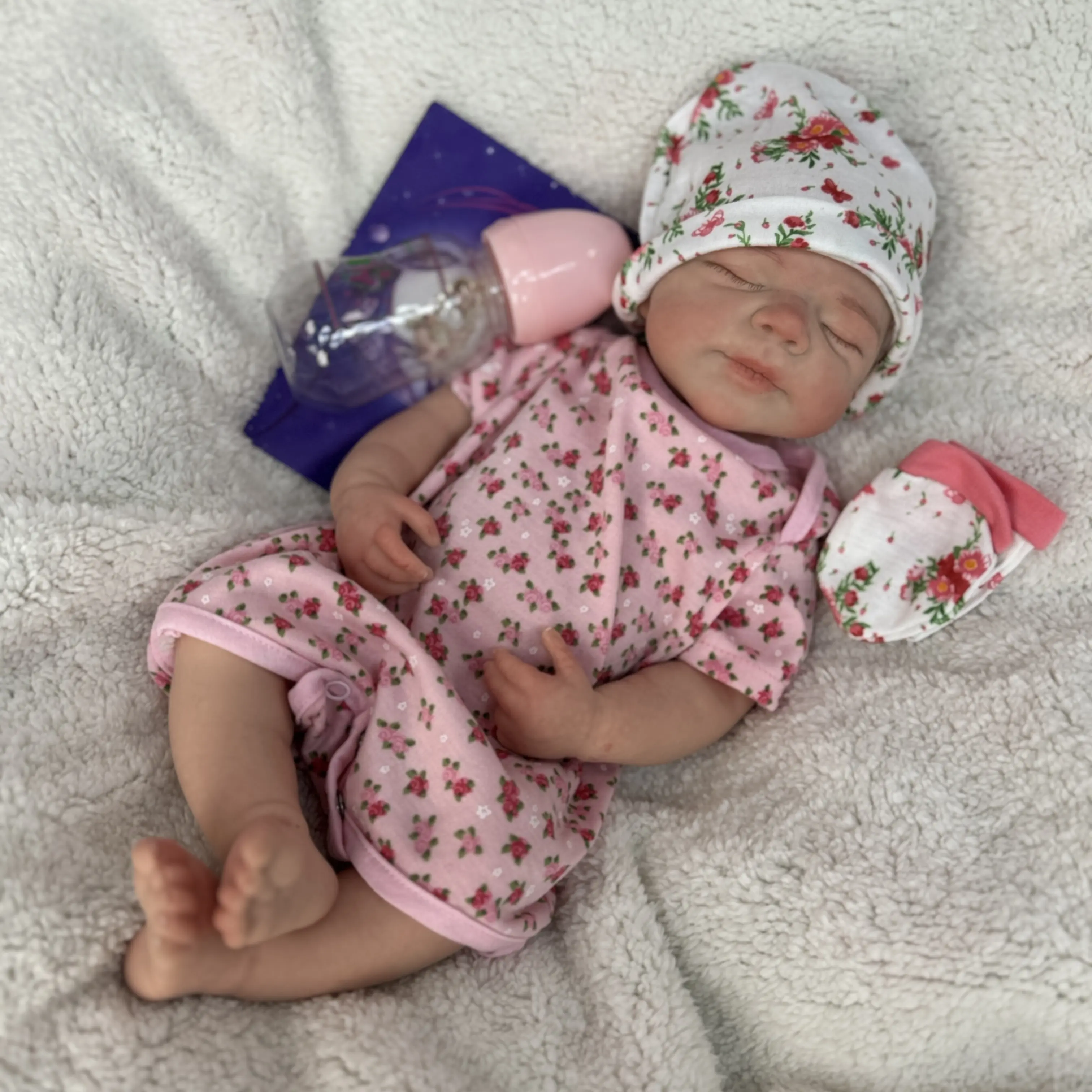 18 Inch Open Mouth Full Body Silicone Baby Dolls Lifelike Soft Solid Silicone Newborn Anatomically Correct Educational Toy Girl