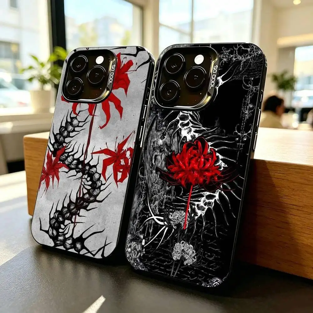Tokyo G-Ghoul 12Red s-spider lily-y Phone Case  for iPhone 17, 16, 15, 14, 13, 12, 11 Pro Air Plus ProMax and Samsung S26-S20 Ultra Plus FE shock-absorbing phone cases, fashionable gift.