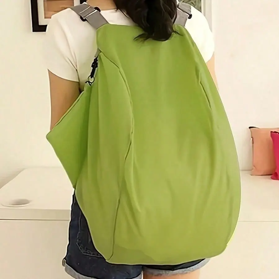 2Pcs Foldable Oxford Cloth Storage Bags Sports Shoulder Handbags for Travel Shopping Fitness