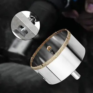 Diamond Hole Saw，Diamond Glass Tile Hole Saw with Center Drill Bit for Ceramic, Porcelain, Marble cutting tools