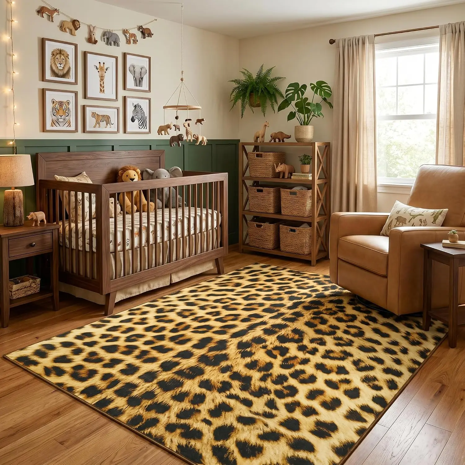 ENRON Soft Leopard Rug 4x6, Faux  Print Rug for Living Room edroom |  Leopard Print Rug for Hardwood Floors  Decor Non Slip Washale