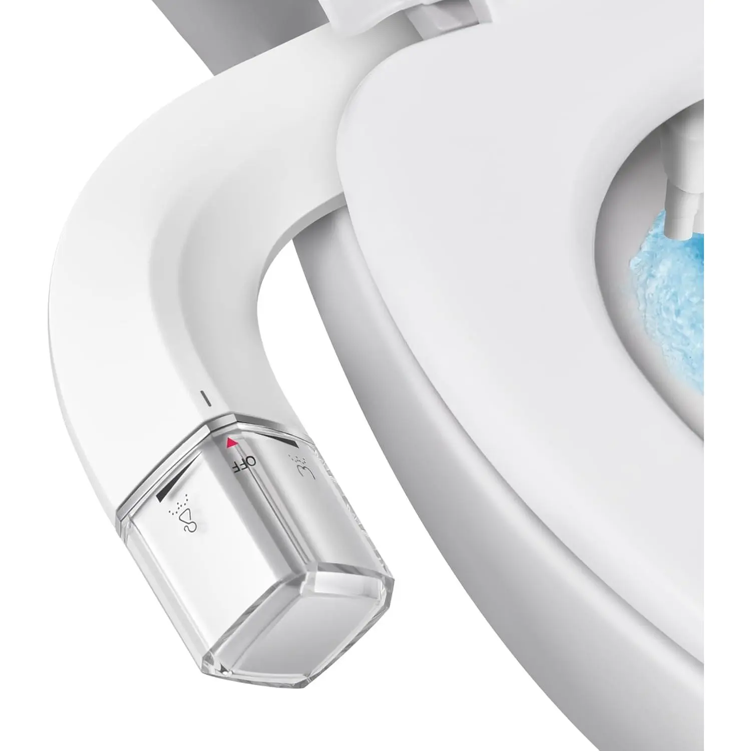 Ultra-Slim Bidet  Mode Bidet Attachment for Toilet, Bidet Toilet Seat Attachment with  Controls(Feminine/Posterior Wash),Easy to install Design Non-Electric Bidet