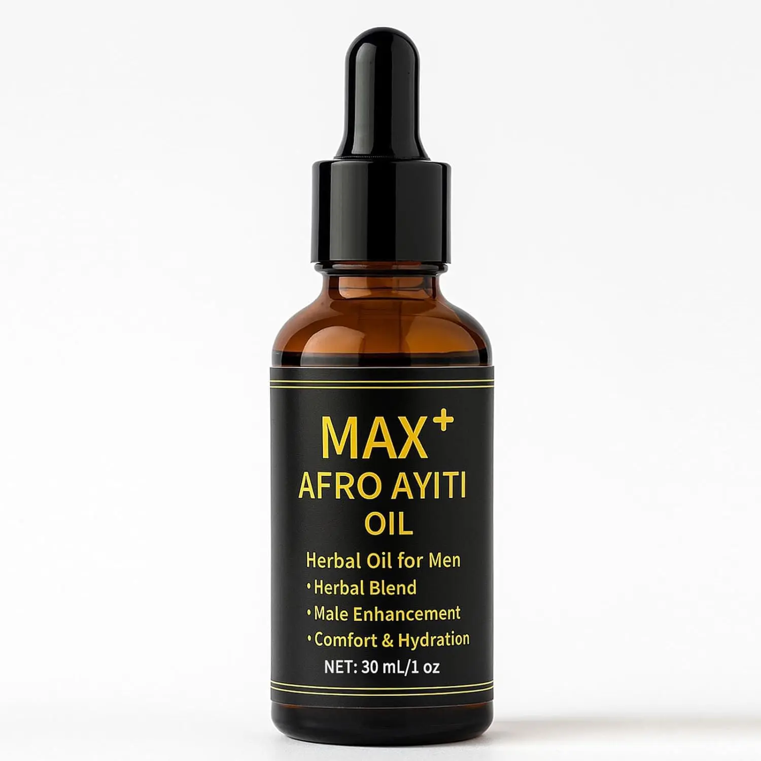 Max+ Afro Ayiti Oil, Natural Herbal Massage Oil for Male
