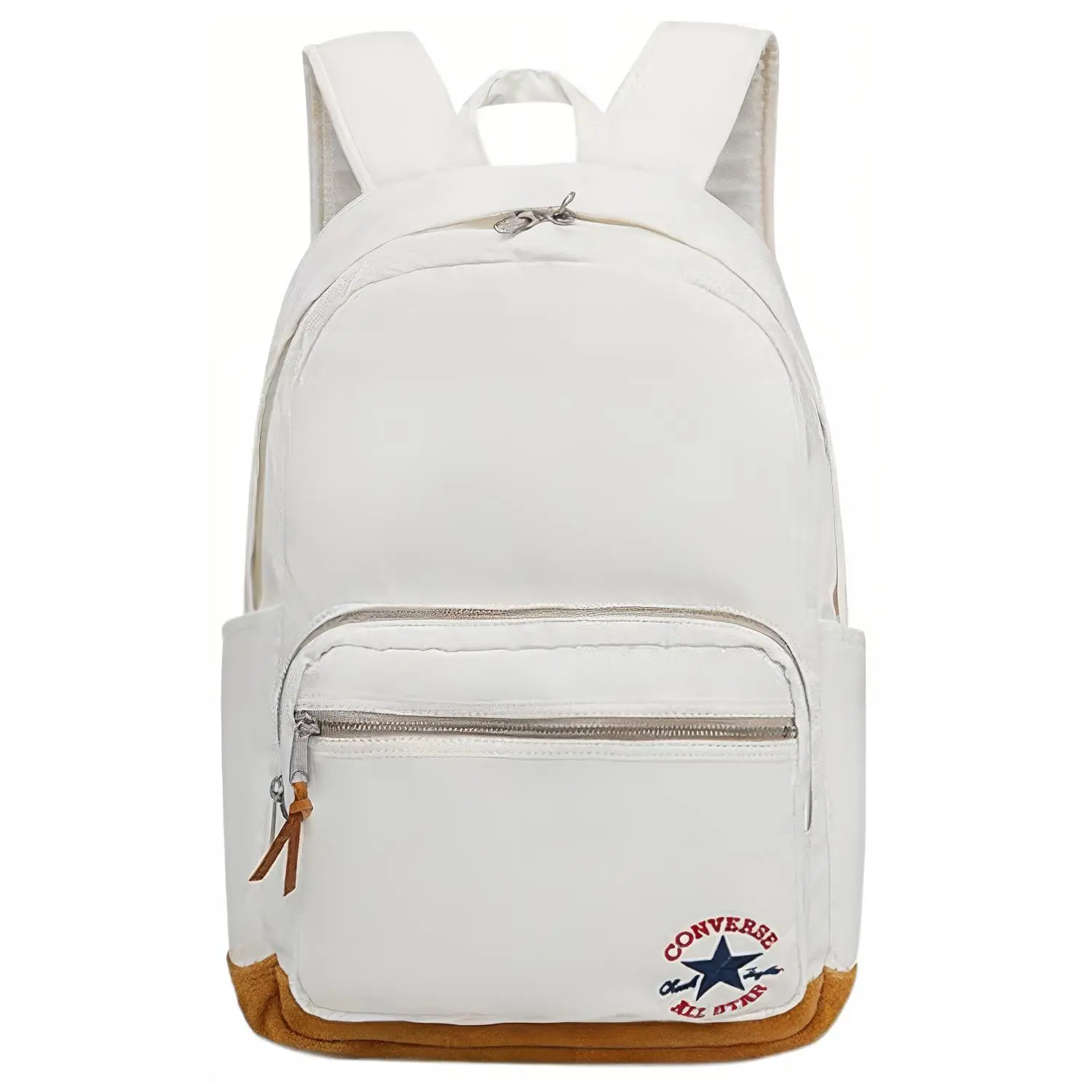 Converse GO 2 Backpack – Minimalist College-Style Large-Capacity Polyester Bag for Men and Women, White