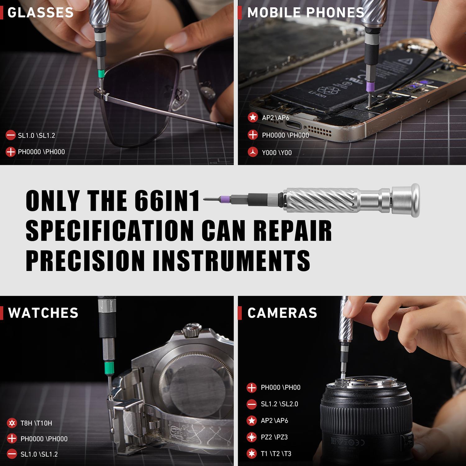 Advanced Ratchet Screwdriver Set, 24/40/66/100-In-1 Magnetic Drill Bits, Home Repair Tool Kit, Replaceable Screwdriver Bits, Detachable T-Type Handle, Furniture, Bike, Computer Maintenance #GLOBAL PICKS