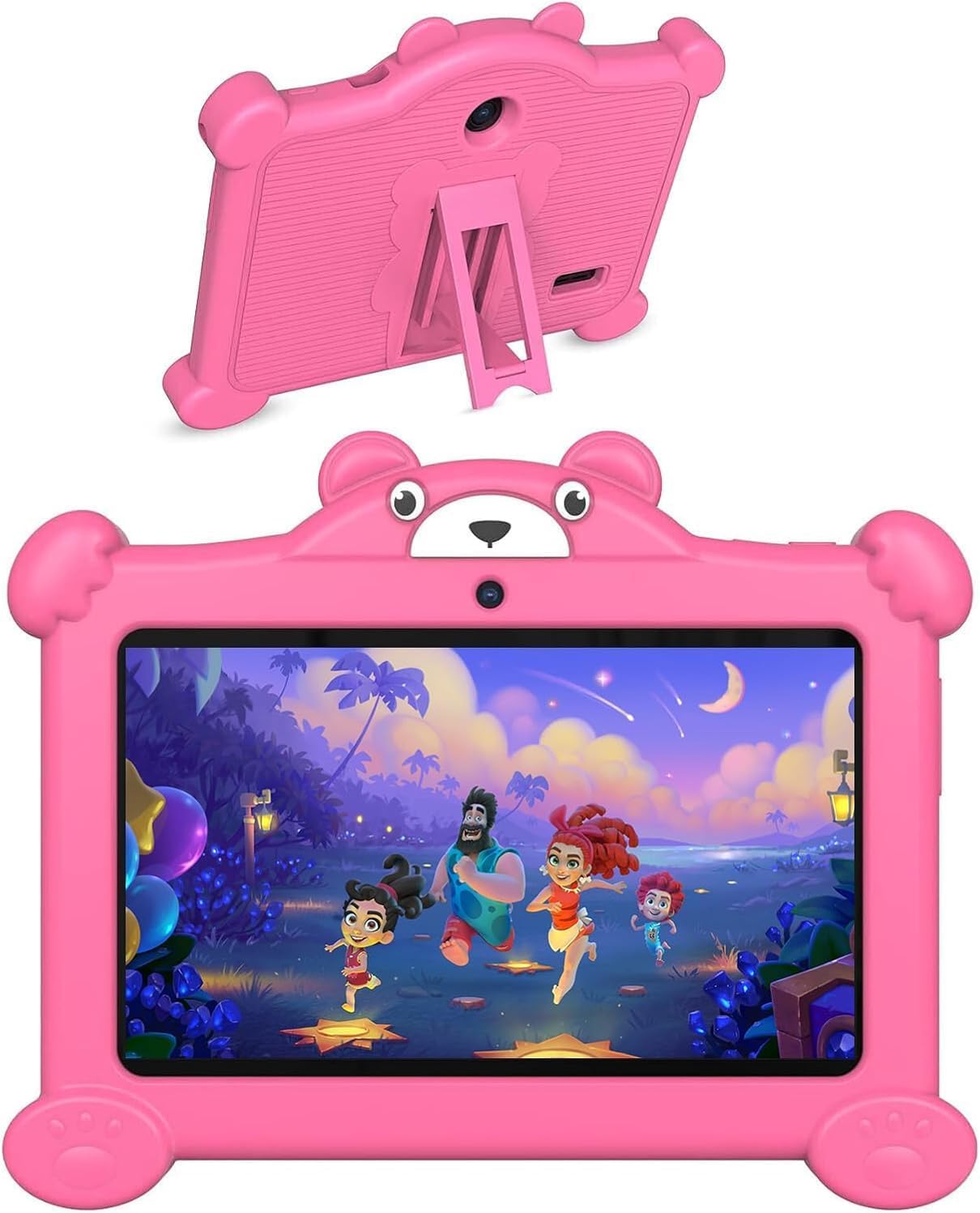 7 Inch Android Kids Tablet 16GB with Case for Ages 3-8 Pre-installed Education Games Kids Software Parental Controls WiFi Dual Camera 7 Inch Android Kids Tablet 16GB with Case for Ages 3-8 Pre-installed Education Games Kids Software Parental Controls WiFi Dual Camera