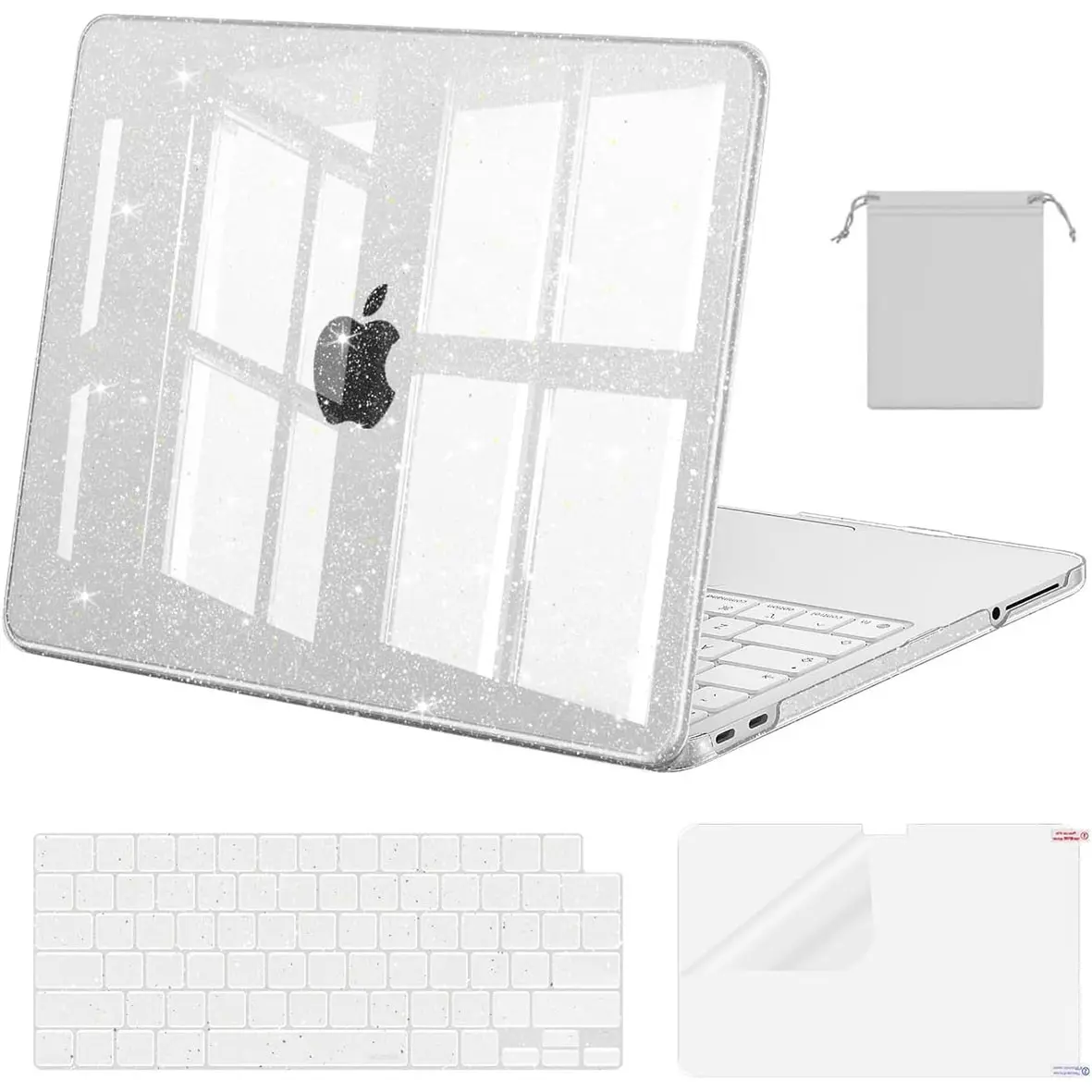 Macbook Air 13 Inch Hard Shell Case, Keyboard Cover, Screen Protector, Compatible with 2022-2026 M5 M4 M3 M2, A2681/a3113/a3240/a3449
