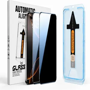 2 Pack Privacy Tempered Glass Screen Protector,for iPhone 16/15/14/13/12/11 Pro Max - 9H Shockproof Impact-Absorbing Anti-Spy,Dustproof Screen Protector, HD 28° Privacy, Ultra Clear HD, Easy to Install Smartphone Accessories,Bubble free installation cover