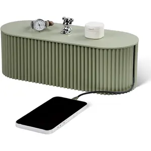 Management Box Large  Organizer Box for Power Strips, Surge Protectors, Chargers, Adapters, TV  Wires  Hider Organizer Box with  Ties,Wire Ties - Green