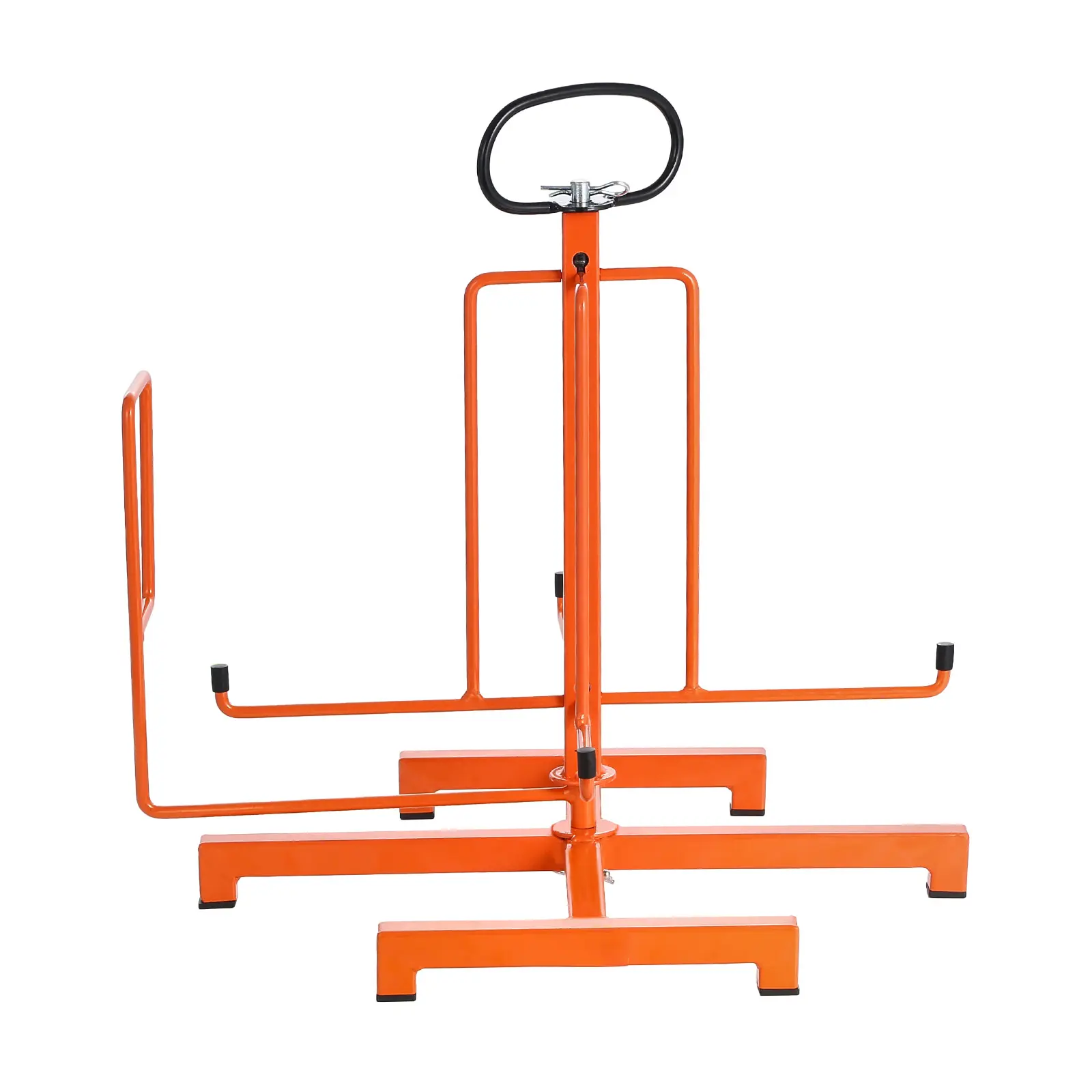 Cable Dispenser, Floor or Stud Mounted, Wire Spool Rack, Portable Wire Rack Dispenser with Anti-Slip Metal Handle for Wiring Transport, Swivel Eyelet, for Electrical, Industrial and Retail Use