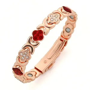 Loveden Pure Copper Magnetic Therapy Cuff Bracelet for Women, Adjustable Classic Magnetic Bangle Jewelry, Thoughtful Gift for Mom, Daughter, Best Friend, Ideal Holiday Present for Black Friday & Fashion Week Daily Accessory