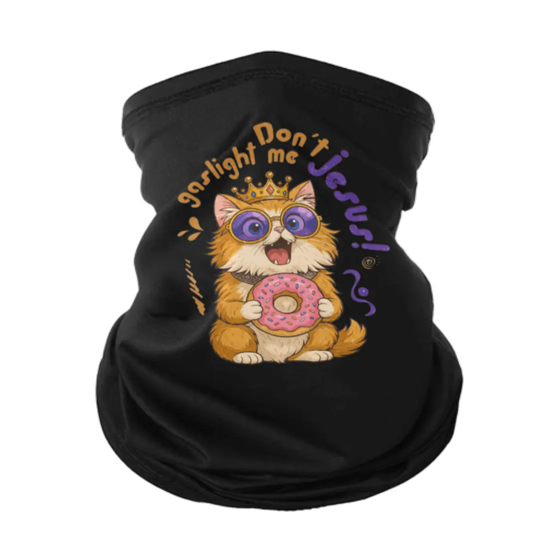 Dungeon Crawler Carl Princess Donut Ice Silk Face Mask, Headband, Scarf - Rock Climbing Sports UV Protection Gear for Adults, Anti-Odour, Cold Wash, Shiesty Cycling Accessory