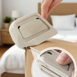 Safety Magnetic Box Cutter with Retractable Ceramic Blade, No Sharp Edge Carton Cutter, Lightweight Package Cutting Tool for Home and Office Use