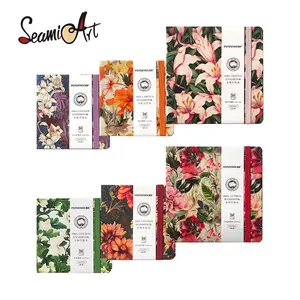 12x12cm / 16x16cm Flower Series Sketchbook 100% Cotton For Watercolor Paint 300gsm Paper / 24 Sheets 2026 New Model