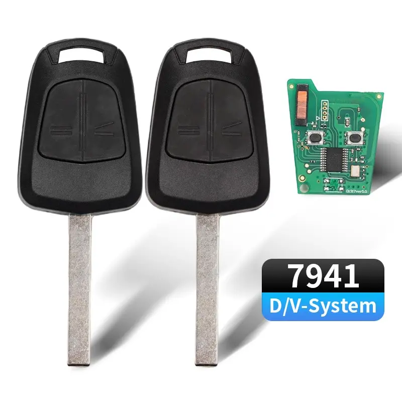 Car Remote Control Key Fob Replacement For Opel Vauxhall Astra H 2004 - 2009 Zafira B 2005 - 2014 2 Buttons PCF7941