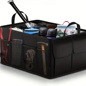 Car Trunk Bag Organizer, Large Storage Space, Collapsible, Practical Car Organizer for Organized Storage Of Car Contents
