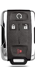 Key Fob Shell Case Replacement Compatible with GMC Yukon XL Chevy Suburban Tahoe 2015 2016 2017 2018 2019 2020 Keyless Entry Remote Control HYQ1AA 6 Buttons 1PCS Pad Cover Key Fob Shell Case Replacement Compatible with GMC Yukon XL Chevy Suburban Tahoe 2015 2016 2017 2018 2019 2020 Keyless Entry Remote Control HYQ1AA 6 Buttons 1PCS Pad Cover