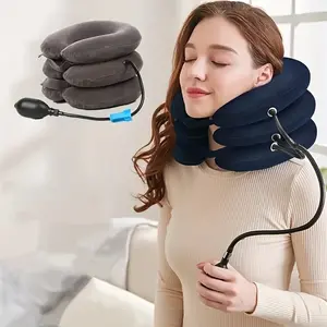 Three layer cervical traction device, relieves neck discomfort and fatigue, suitable for office nap, suitable for family or travel