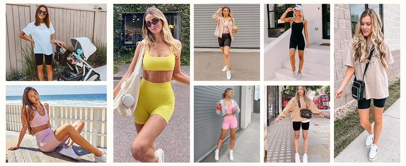 3 Pack Women's Active  - 3"/5"/8"High Waist Tummy Control No See -Through for Cycling Jogging Gym Workouts Vintage Graphic Denim biker singlet quick dry  cutouts  jersey 25 26 Sporty Breathable Skorts footy   jogger shorts