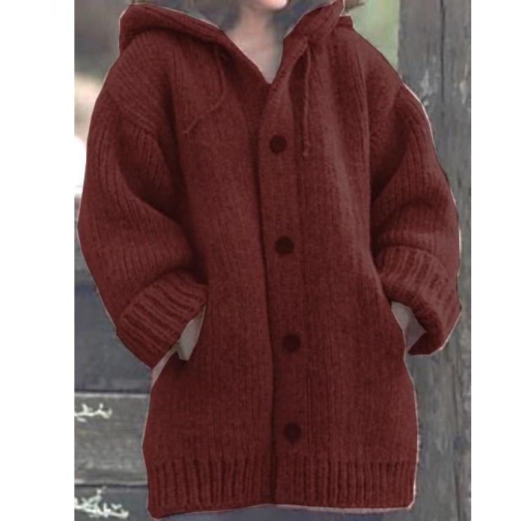 2026 Mid-Length Sweater New Cardigan Hooded Coat M107 camiseta de algodón Spring, Autumn & Winter Sweaters