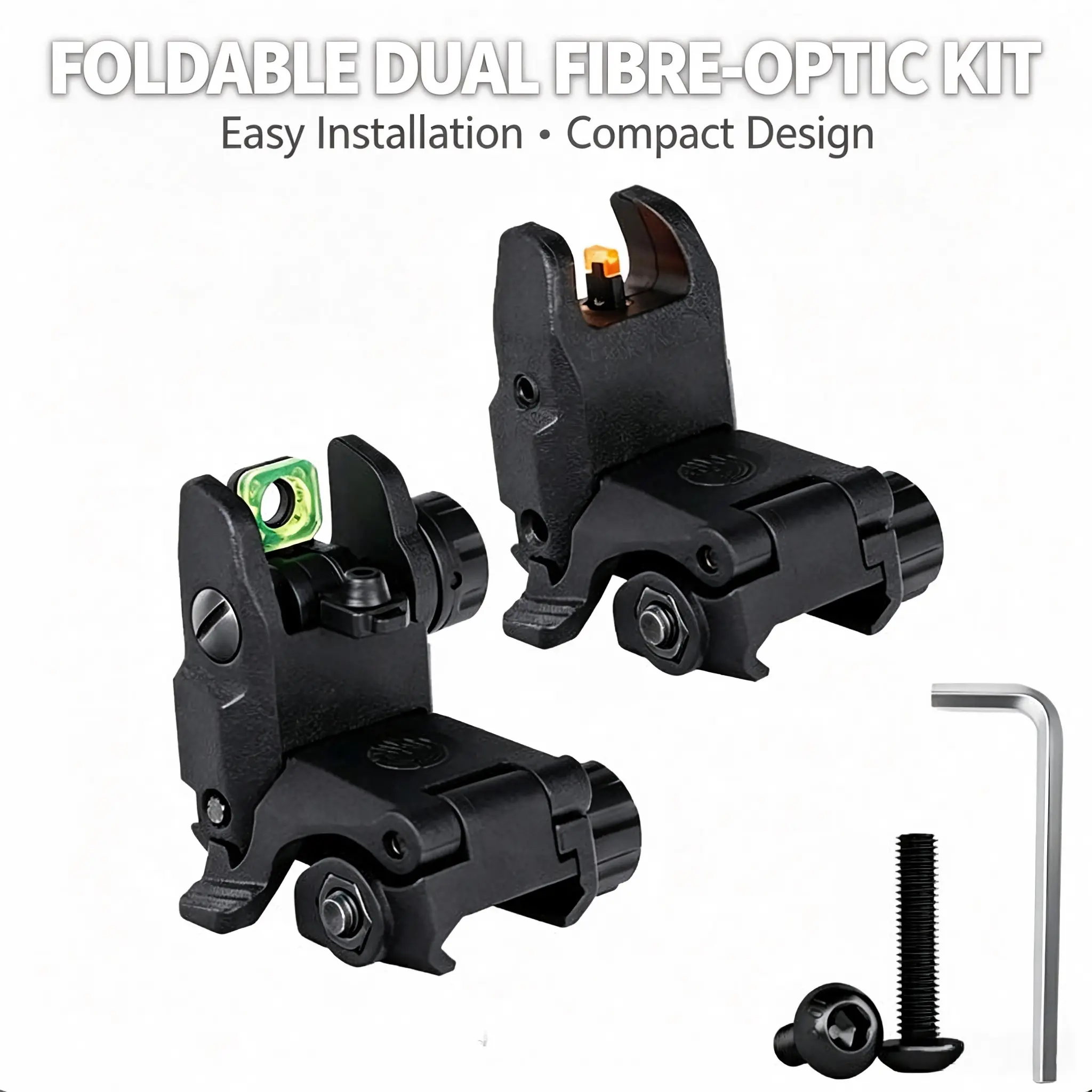 Quick Release Foldable Fiber Optic Accessory Set, Polymer Construction, Lightweight Design, Easy Installation