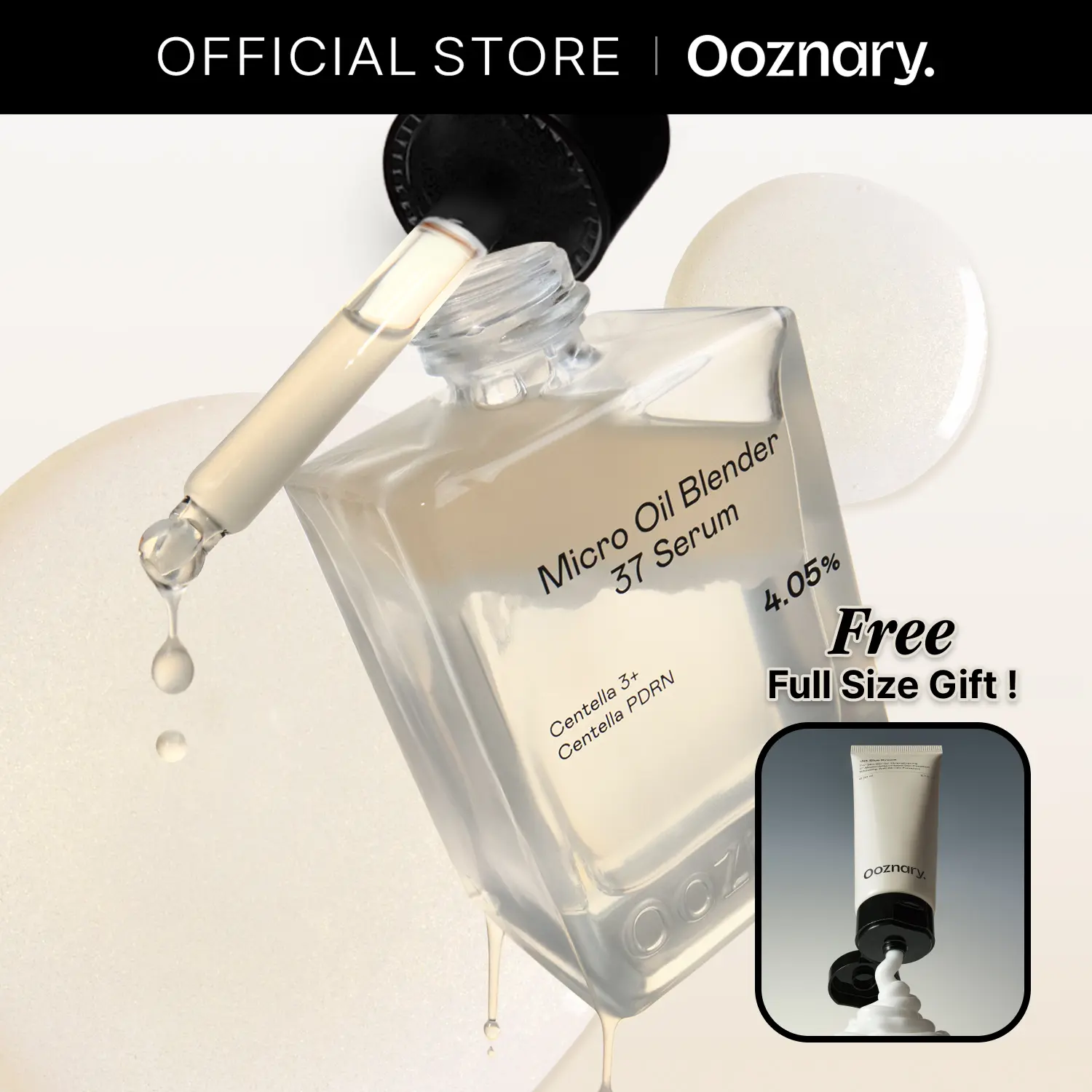[FREE GIFT] CICA PDRN Micro Oil Serum for Plumping & Glowing Skin, 4.05% CICA-PDRN for Faster and Deeper Barrier Repair and 6 Types of Centella to Soothe Irritation Inside OutㅣKorean Skincare – 1.01 fl oz / 30ml