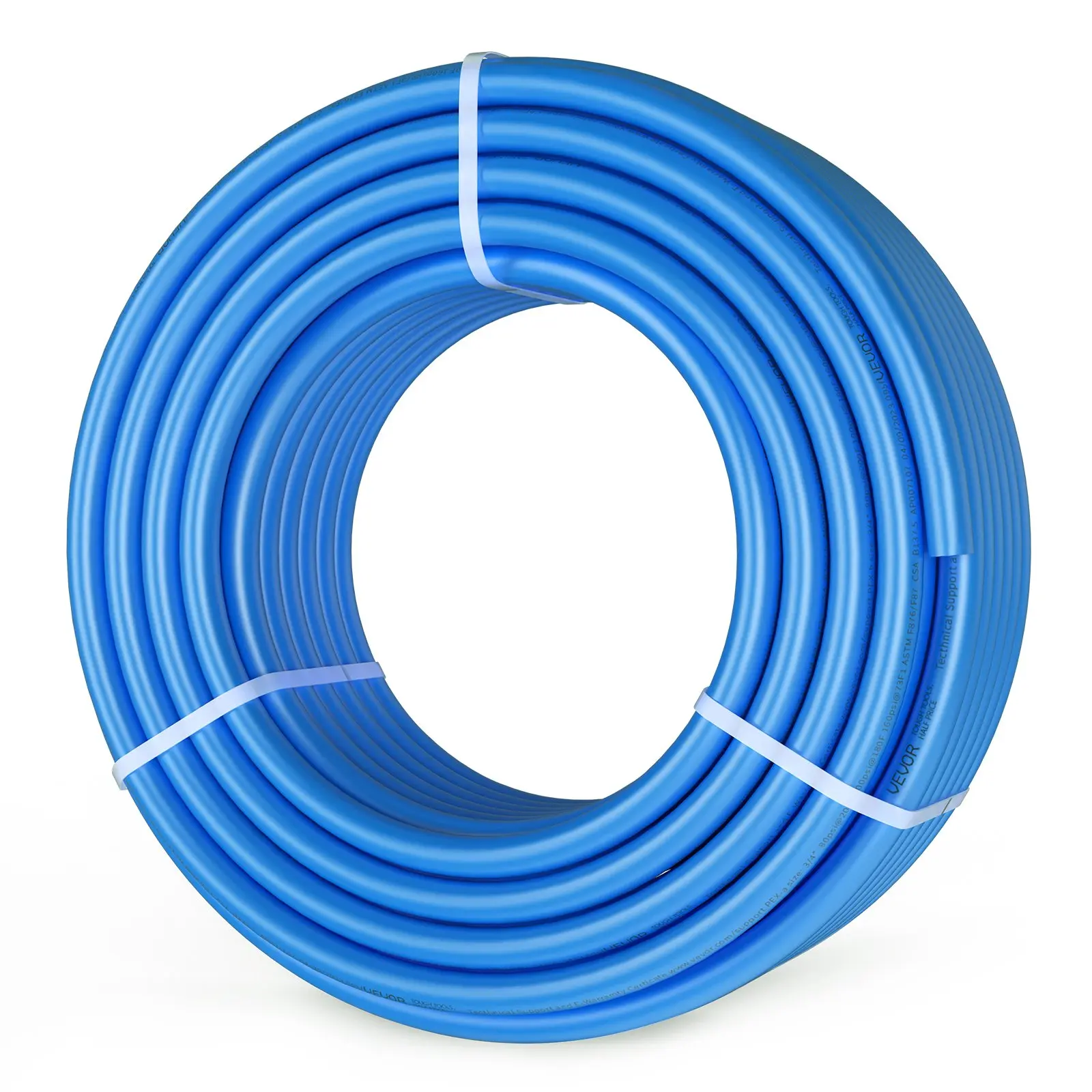 【toolupgrade】VEVOR 3/4" Diameter PEX-B Flexible Tubing, 100ft PEX Pipe for Potable Hot/Cold Water Plumbing, Includes Free Cutter & Clamps, Blue