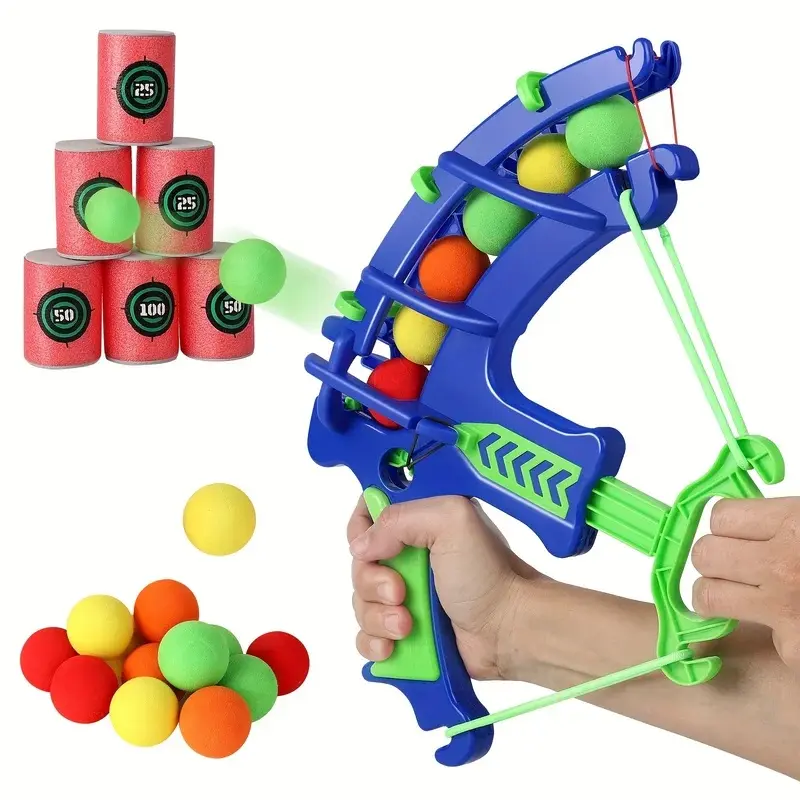 Vibrant Soft Foam Bullet Blaster Shooting Target Set, Kids Outdoor Play & Indoor Educational Activity Toy