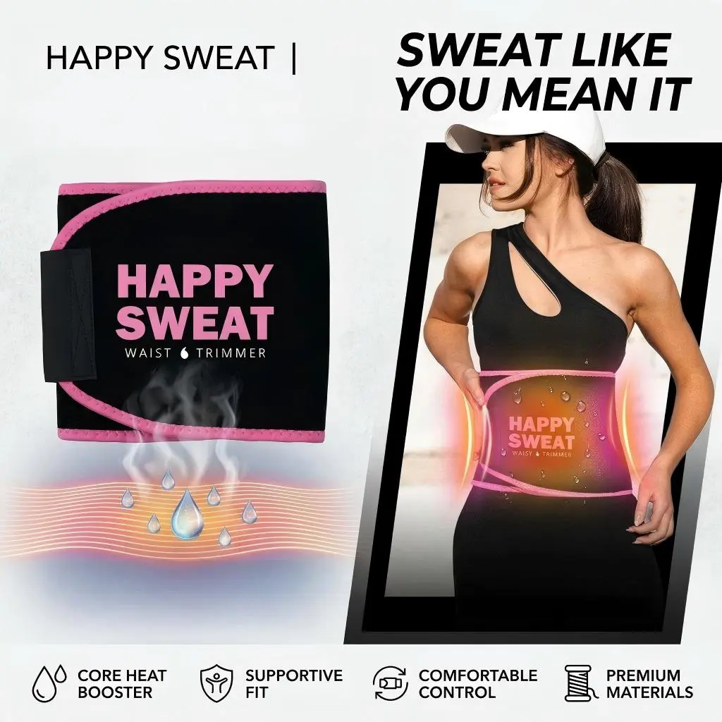 Gym Sweat Wrap Waist Band for Ladies Daily Exercise Sports Training Fitness Gear Gym Sweat Wrap Waist Band for Ladies Daily Exercise Sports Training Fitness Gear