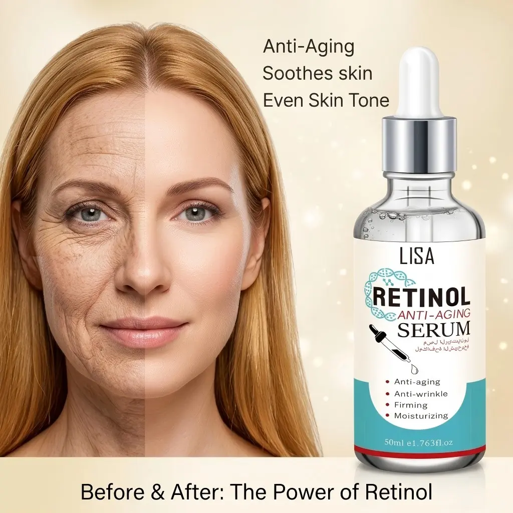 Retinol Anti-Wrinkle Serum, Contains Retinol, Niacinamide, Hyaluronic Acid, Facial, Even Skin Tone, Firming, Deeply Moisturizing, Deep Hydration Serum, Deep Moisture Serum